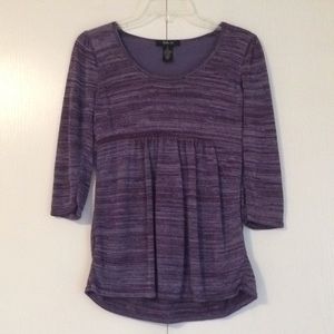 Purple Scoop Neck Top